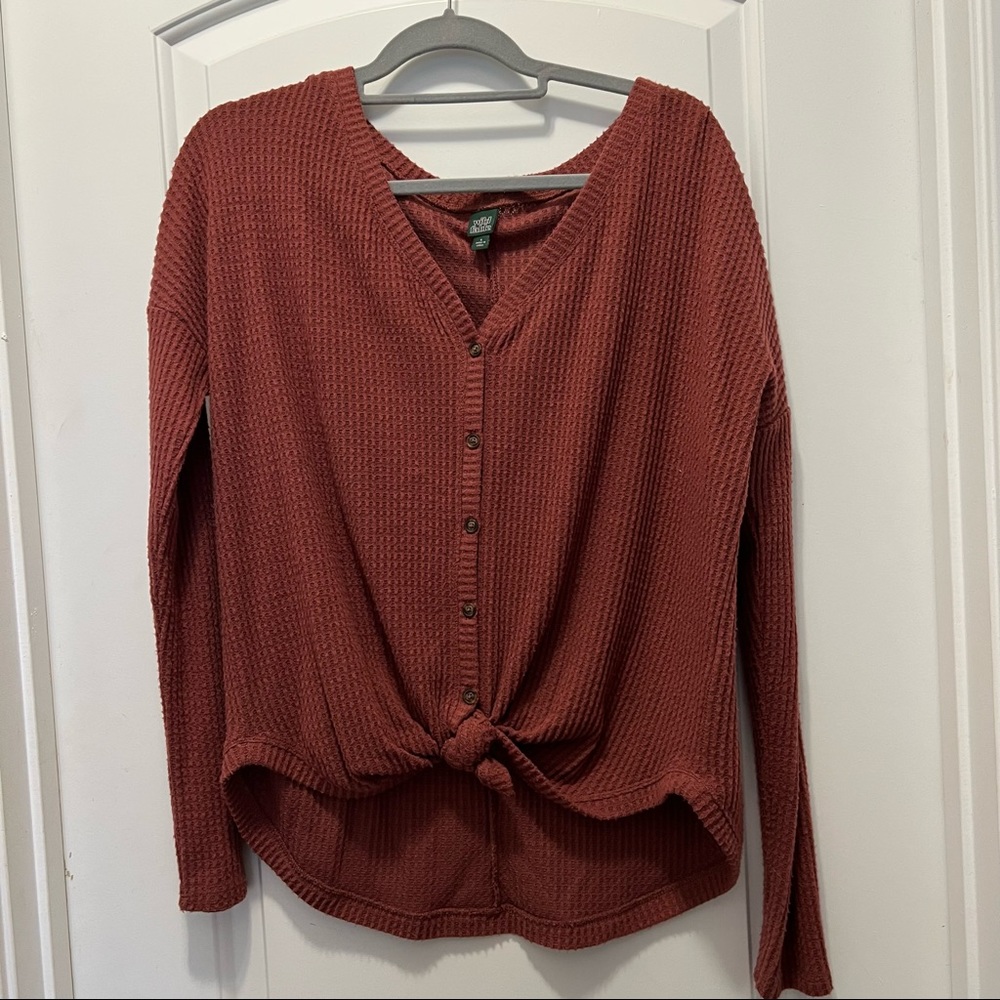 Wild Fable Henley Wrap Blouse